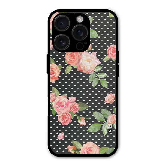 Polka Peach Shockproof Hybrid Protection (Metal + TPU) Back Case Cover