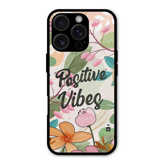 Positive Vibes Shockproof Hybrid Protection (Metal + TPU) Back Case Cover