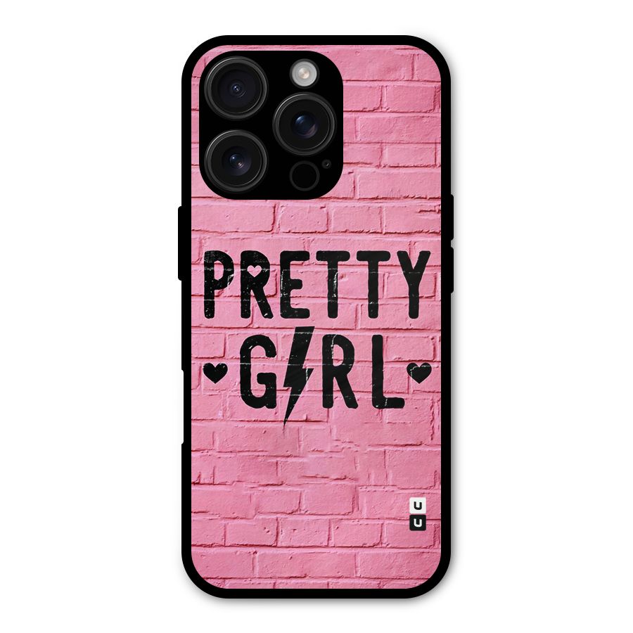 Pretty Girl Wall Shockproof Hybrid Protection (Metal + TPU) Back Case Cover