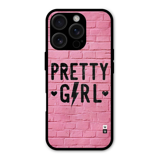 Pretty Girl Wall Shockproof Hybrid Protection (Metal + TPU) Back Case Cover