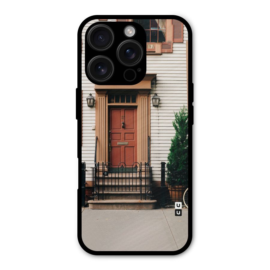 Pretty Orange Door Shockproof Hybrid Protection (Metal + TPU) Back Case Cover