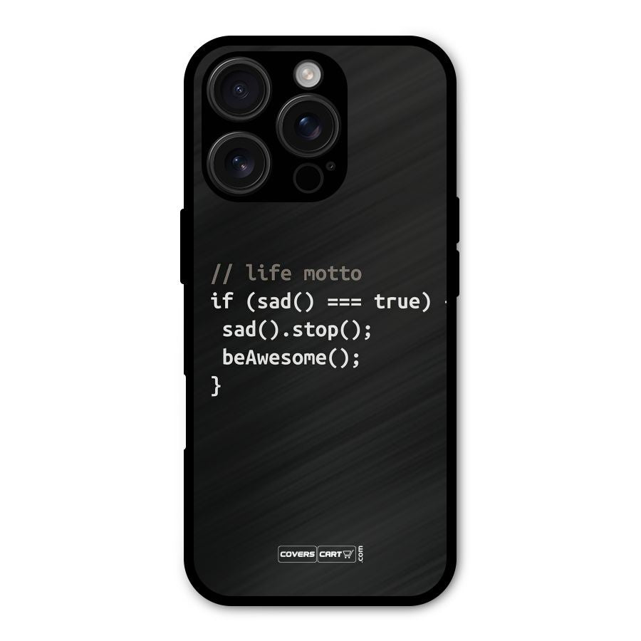 Programmers Life Shockproof Hybrid Protection (Metal + TPU) Back Case Cover
