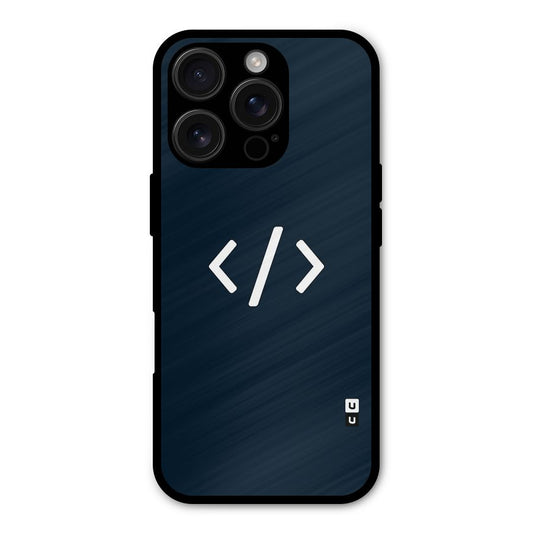 Programmers Style Symbol Shockproof Hybrid Protection (Metal + TPU) Back Case Cover