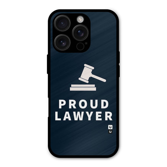 Proud Lawyer Shockproof Hybrid Protection (Metal + TPU) Back Case Cover