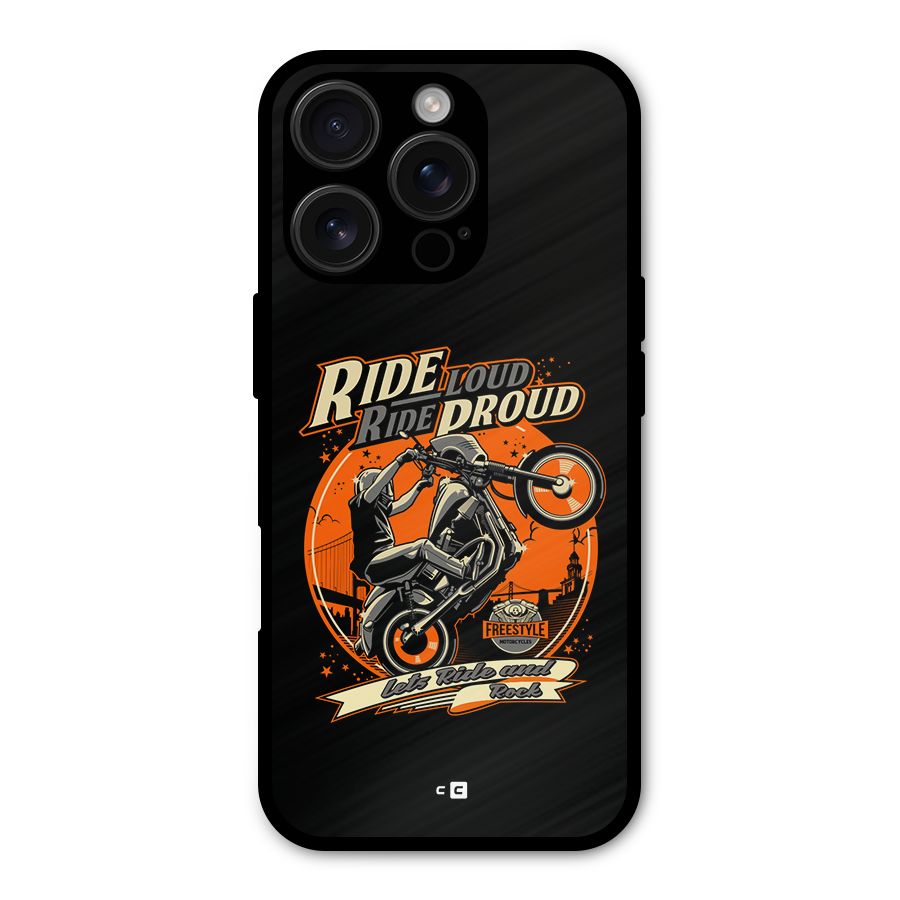 Proud Rider Shockproof Hybrid Protection (Metal + TPU) Back Case Cover