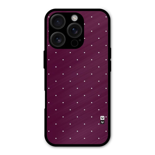 Purple Polka Shockproof Hybrid Protection (Metal + TPU) Back Case Cover