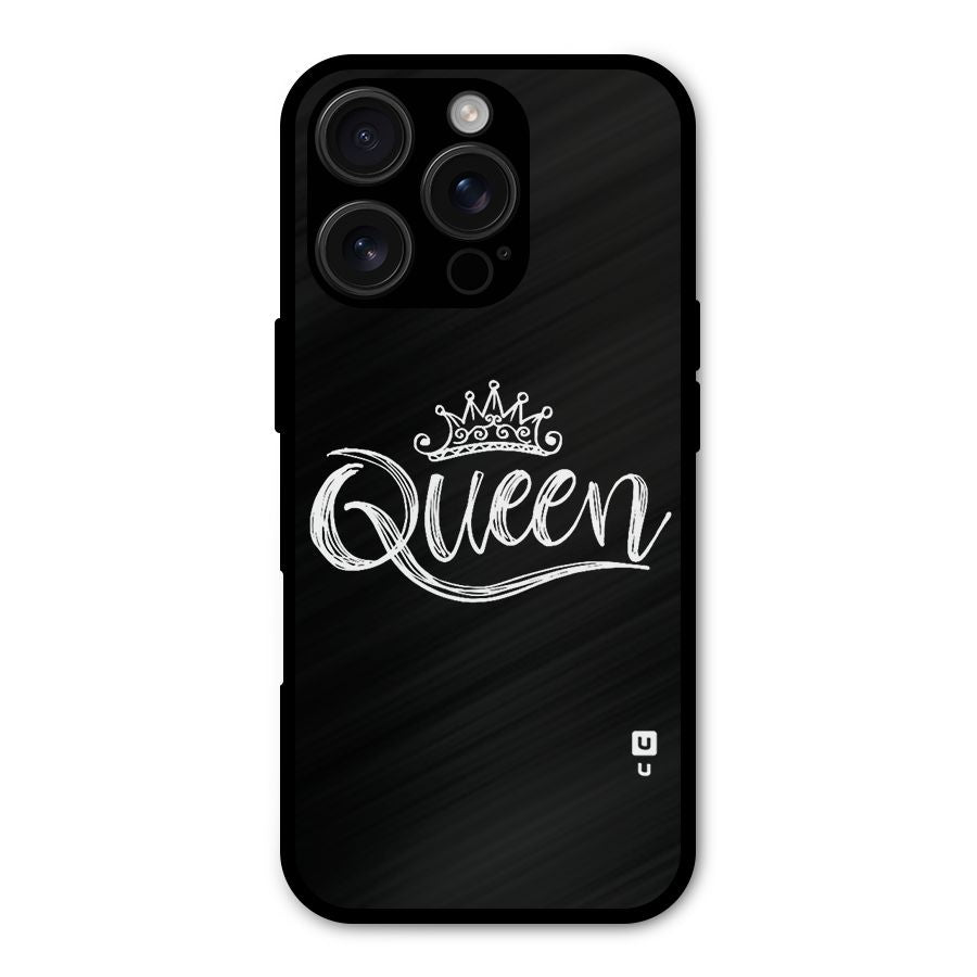 Queen Crown Shockproof Hybrid Protection (Metal + TPU) Back Case Cover