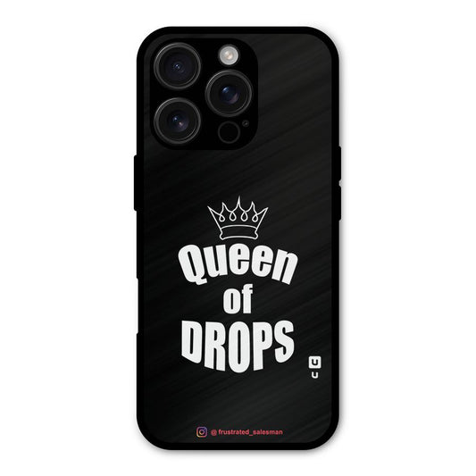 Queen of Drops Black Shockproof Hybrid Protection (Metal + TPU) Back Case Cover