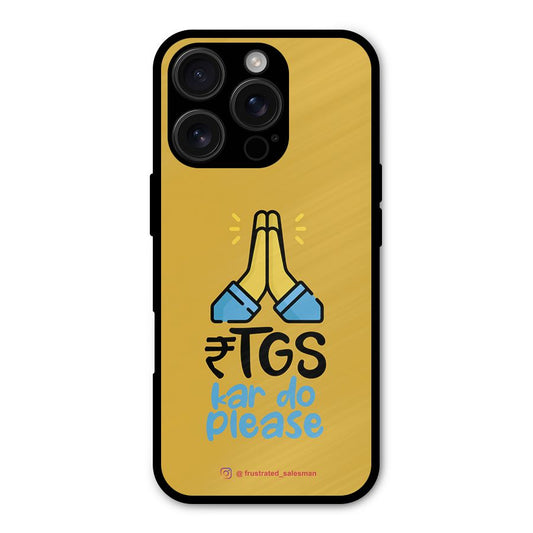 RTGS Kar Do Please Mustard Yellow Shockproof Hybrid Protection (Metal + TPU) Back Case Cover