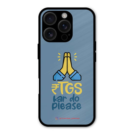 RTGS Kar Do Please SteelBlue Shockproof Hybrid Protection (Metal + TPU) Back Case Cover