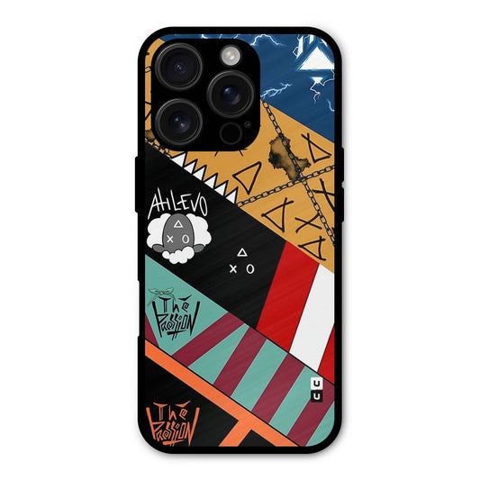 Random Abstracts Art Slant Stripes Shockproof Hybrid Protection (Metal + TPU) Back Case Cover