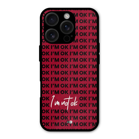 Really Not Ok Shockproof Hybrid Protection (Metal + TPU) Back Case Cover