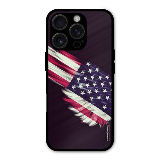 Red And White Stripes Stars Shockproof Hybrid Protection (Metal + TPU) Back Case Cover