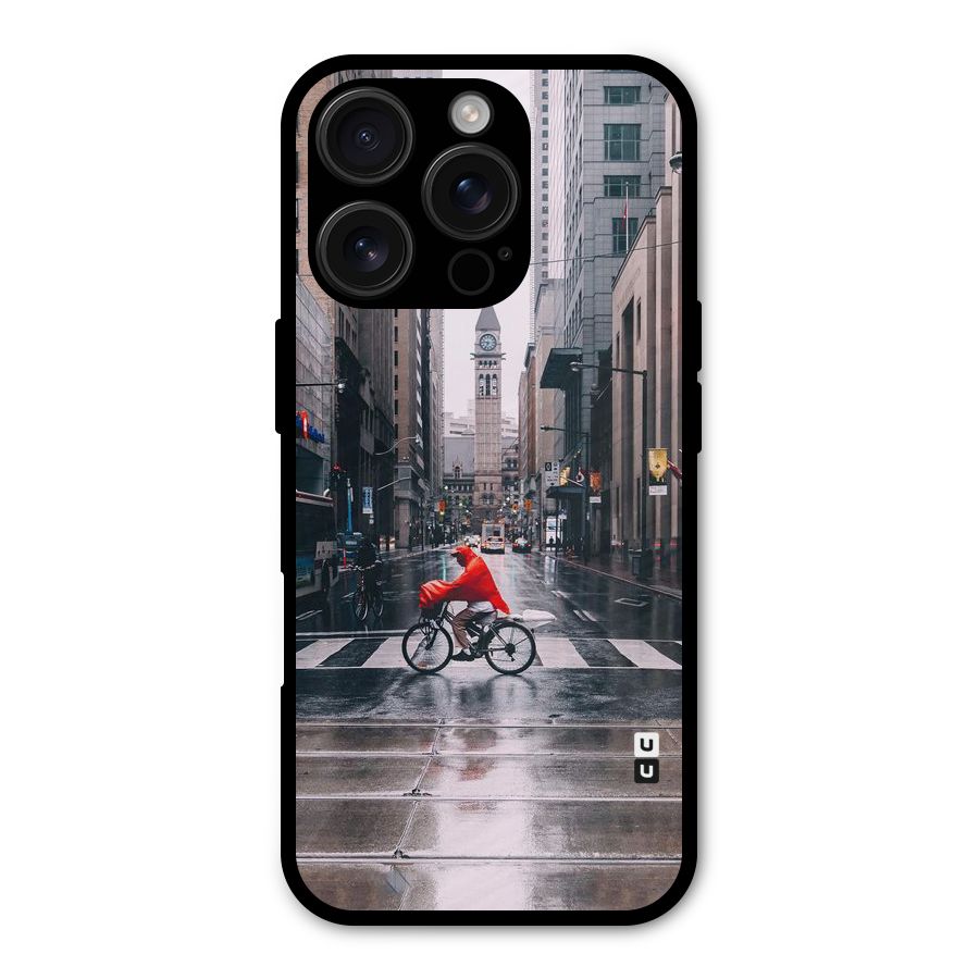 Red Bicycle Street Shockproof Hybrid Protection (Metal + TPU) Back Case Cover