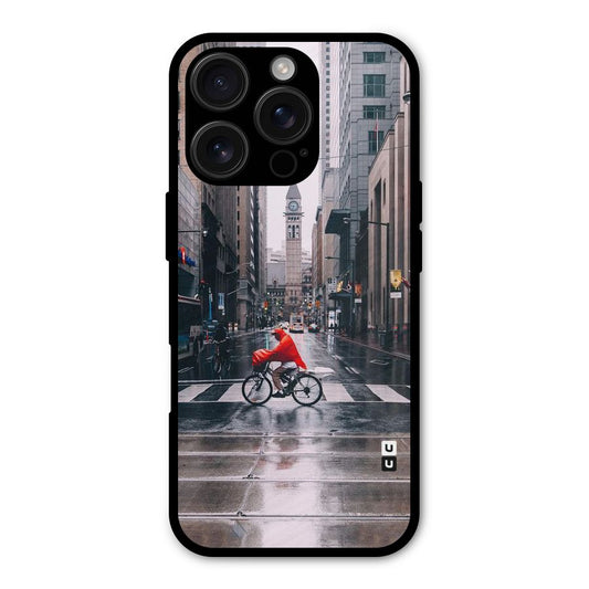 Red Bicycle Street Shockproof Hybrid Protection (Metal + TPU) Back Case Cover