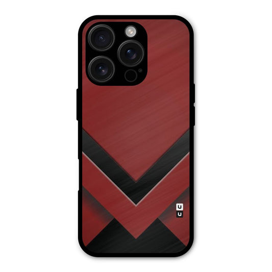 Red Black Fold Shockproof Hybrid Protection (Metal + TPU) Back Case Cover