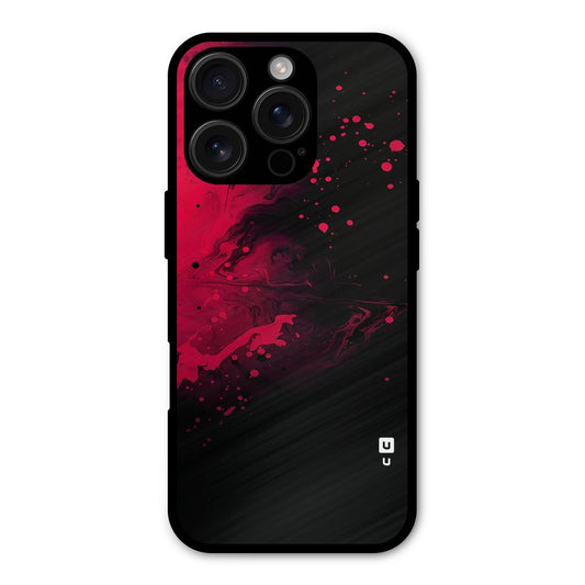 Red Black Splash Art Shockproof Hybrid Protection (Metal + TPU) Back Case Cover