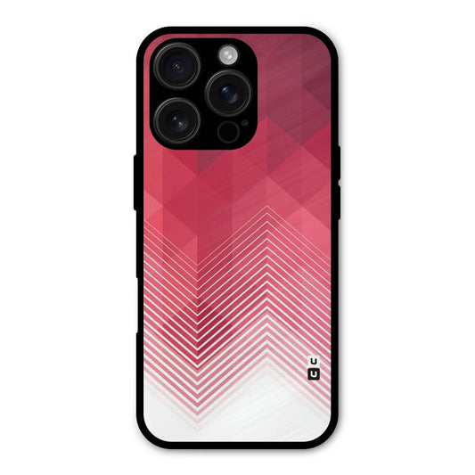 Red Chevron Abstract Shockproof Hybrid Protection (Metal + TPU) Back Case Cover