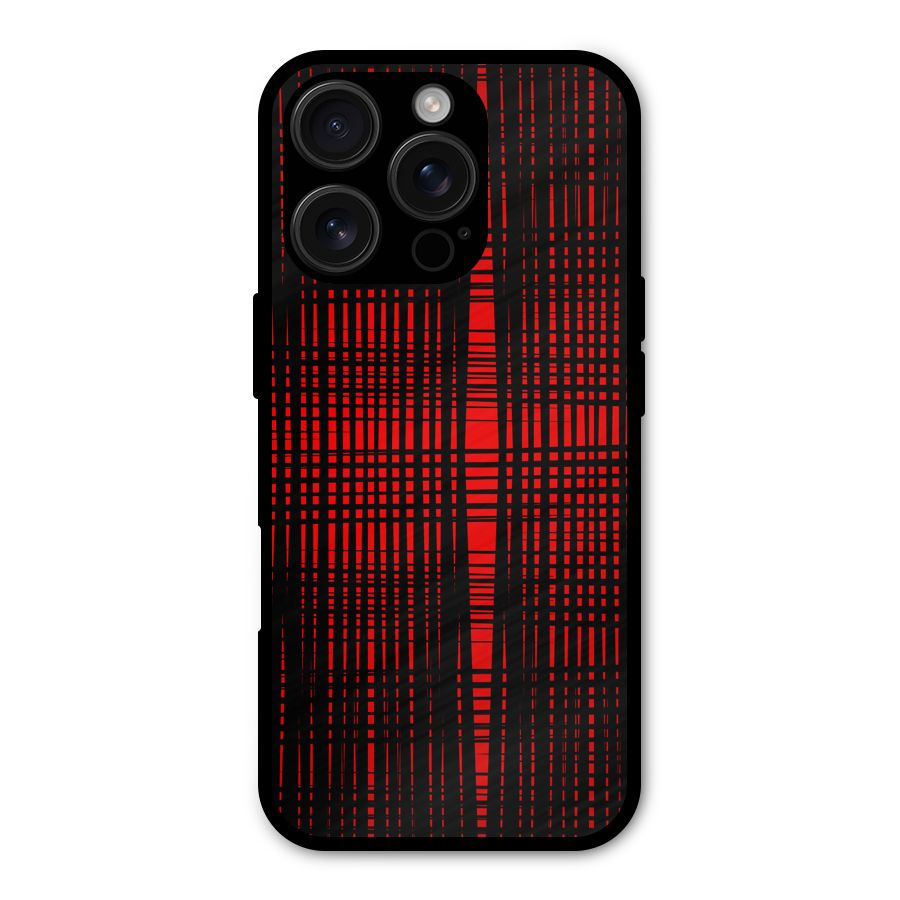 Red Net Design Shockproof Hybrid Protection (Metal + TPU) Back Case Cover