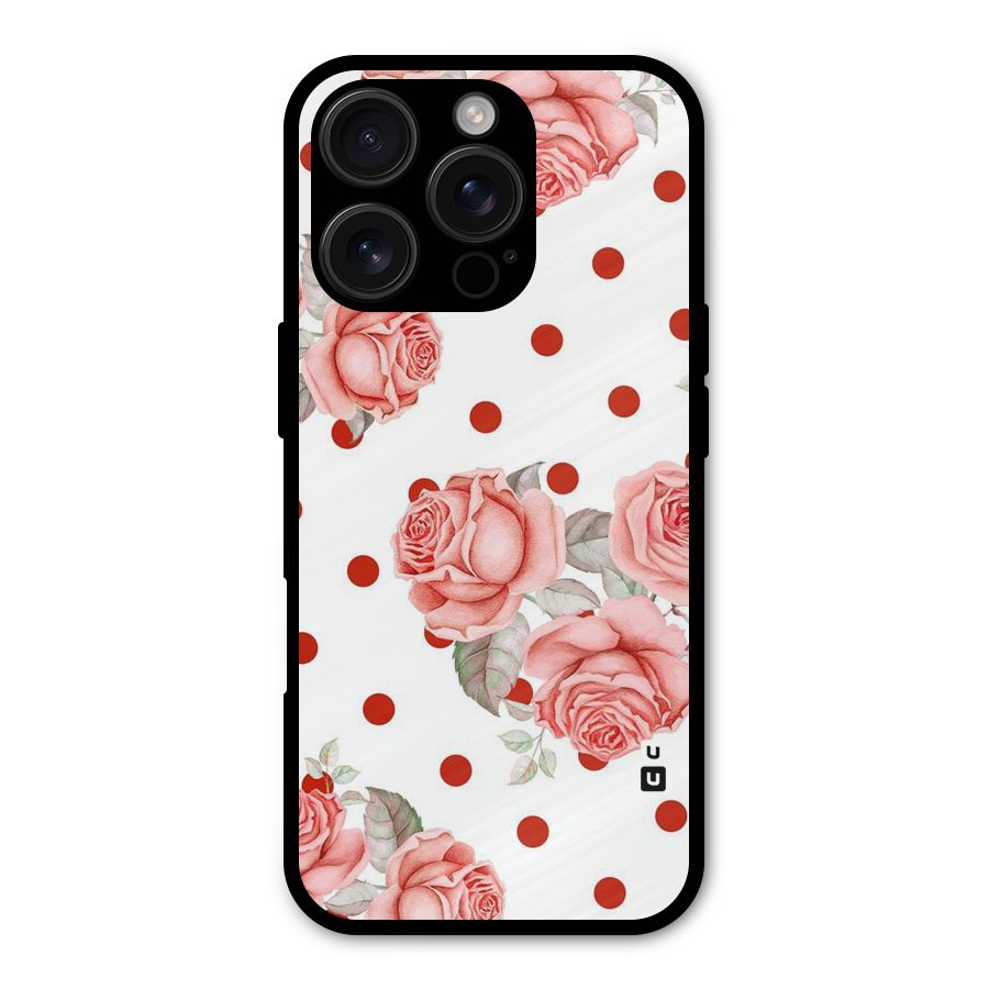 Red Peach Shade Flowers Shockproof Hybrid Protection (Metal + TPU) Back Case Cover