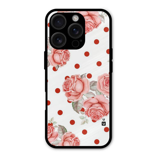Red Peach Shade Flowers Shockproof Hybrid Protection (Metal + TPU) Back Case Cover