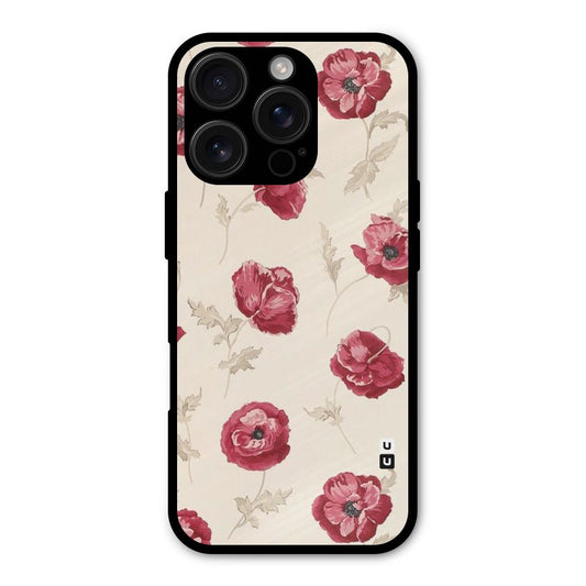 Red Rose Floral Art Shockproof Hybrid Protection (Metal + TPU) Back Case Cover