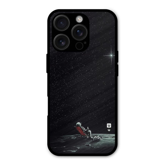 Resting Spaceman Face Shockproof Hybrid Protection (Metal + TPU) Back Case Cover