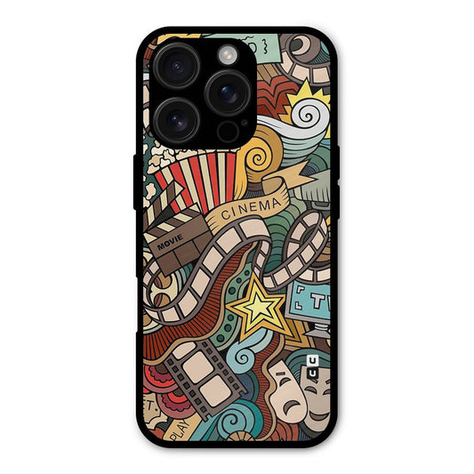 Retro Doodle Art Shockproof Hybrid Protection (Metal + TPU) Back Case Cover