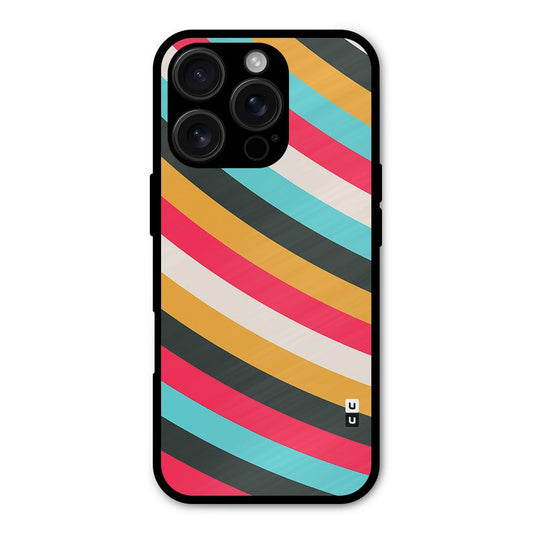 Retro Style Minimal Curves Shockproof Hybrid Protection (Metal + TPU) Back Case Cover