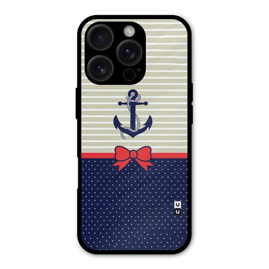 Ribbon Anchor Shockproof Hybrid Protection (Metal + TPU) Back Case Cover