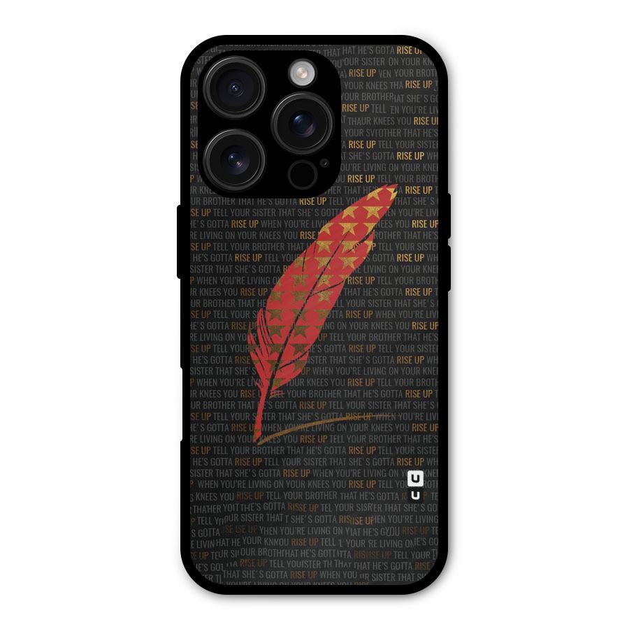 Rise Up Feather Shockproof Hybrid Protection (Metal + TPU) Back Case Cover