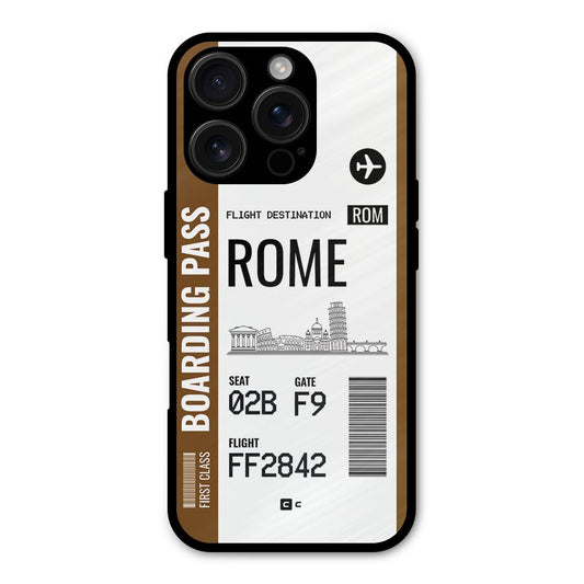 Rome Boarding Pass Shockproof Hybrid Protection (Metal + TPU) Back Case Cover