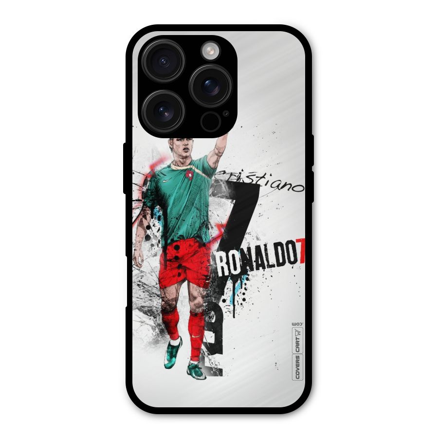 Ronaldo In Portugal Jersey Shockproof Hybrid Protection (Metal + TPU) Back Case Cover