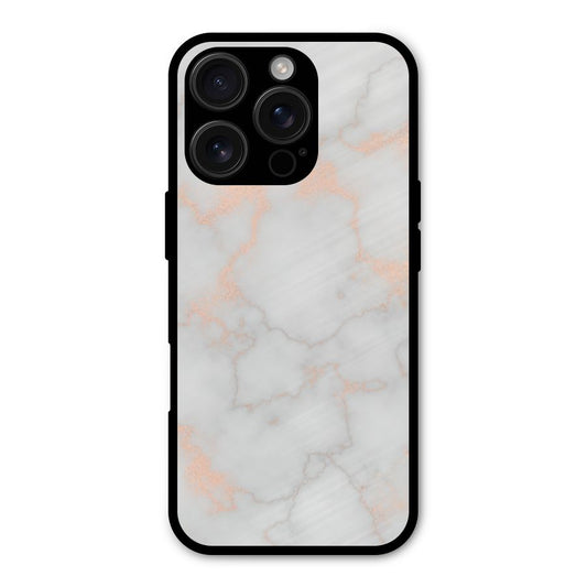 RoseGold Marble Shockproof Hybrid Protection (Metal + TPU) Back Case Cover