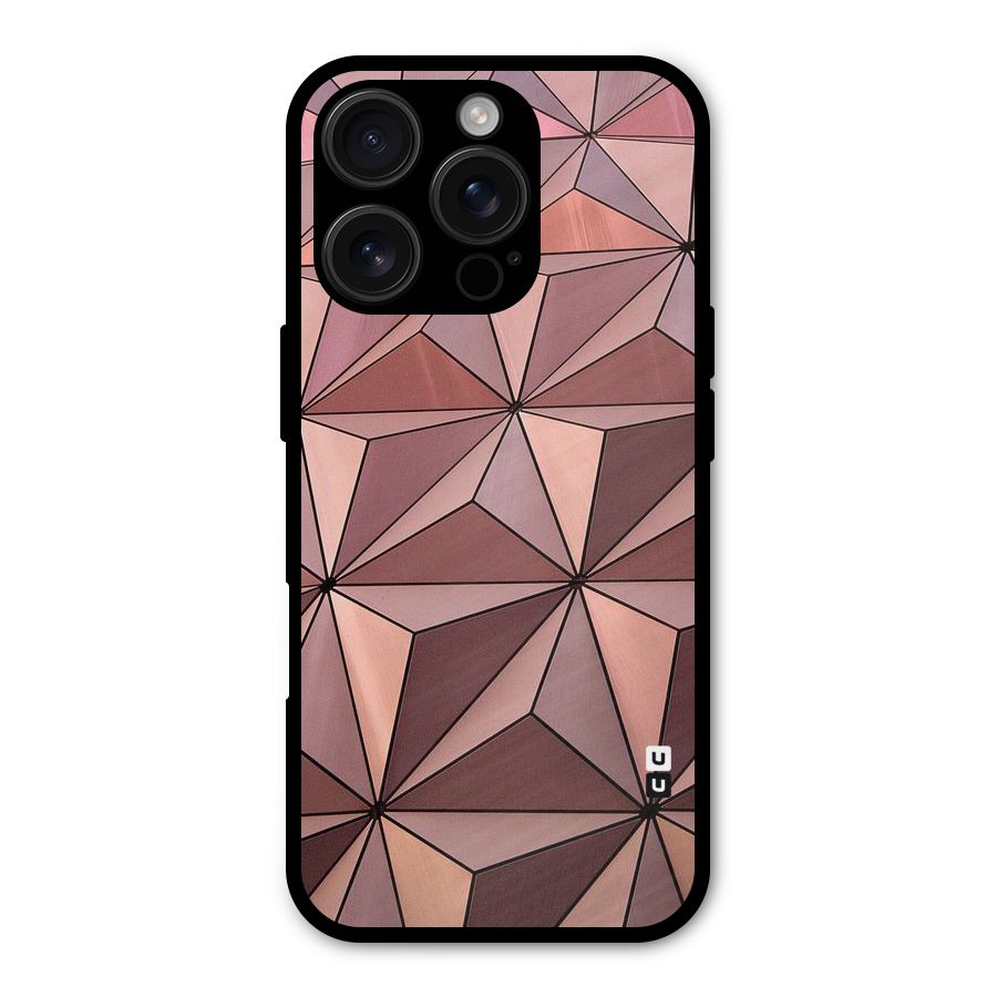 Rosegold Abstract Shapes Shockproof Hybrid Protection (Metal + TPU) Back Case Cover