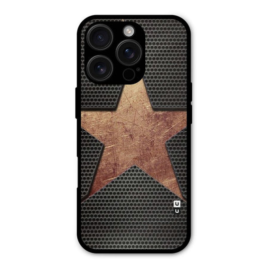 Rugged Gold Star Shockproof Hybrid Protection (Metal + TPU) Back Case Cover
