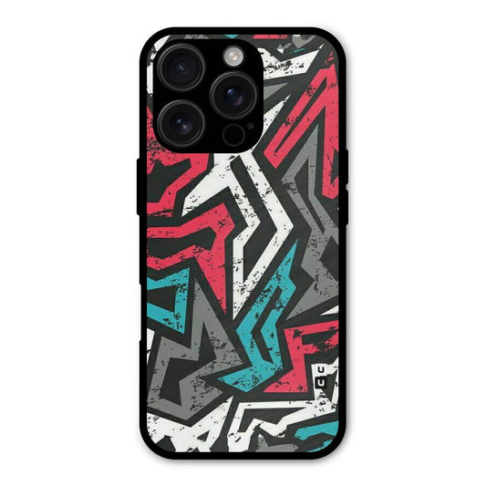 Rugged Strike Abstract Shockproof Hybrid Protection (Metal + TPU) Back Case Cover
