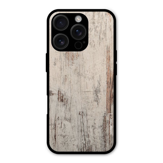 Rugged Wooden Texture Shockproof Hybrid Protection (Metal + TPU) Back Case Cover
