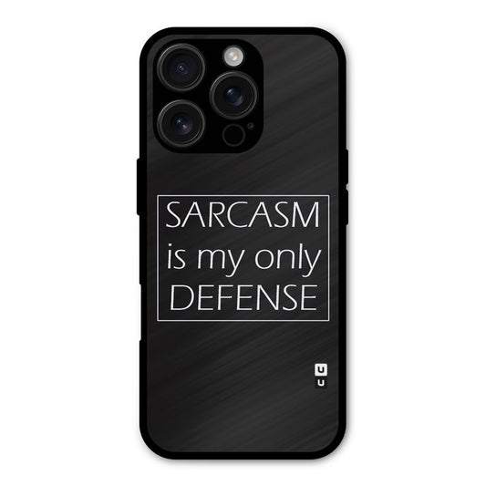 Sarcasm Defence Shockproof Hybrid Protection (Metal + TPU) Back Case Cover