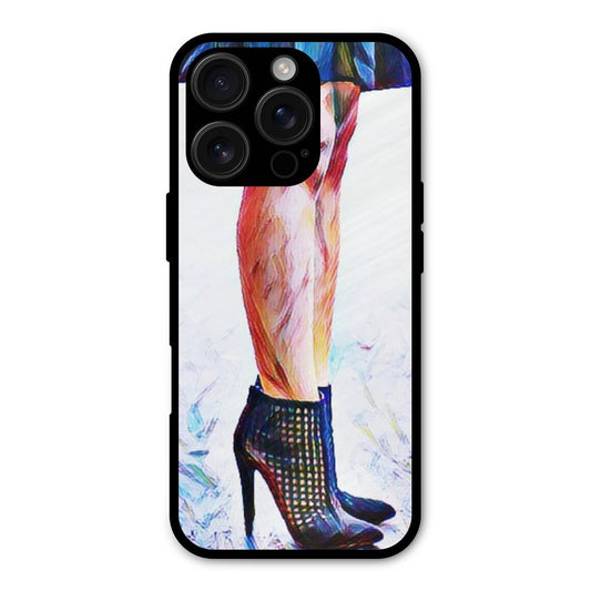Sassy Heels Shockproof Hybrid Protection (Metal + TPU) Back Case Cover