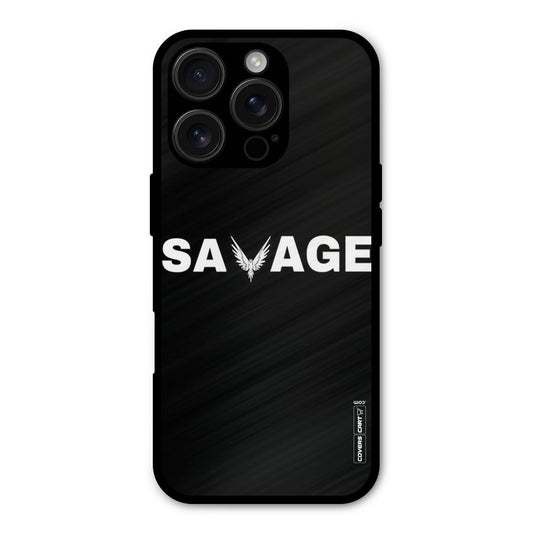 Savage Shockproof Hybrid Protection (Metal + TPU) Back Case Cover