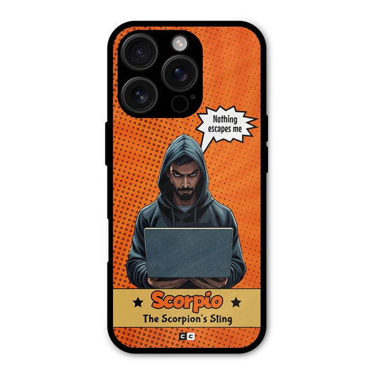 Scorpio Warning Shockproof Hybrid Protection (Metal + TPU) Back Case Cover
