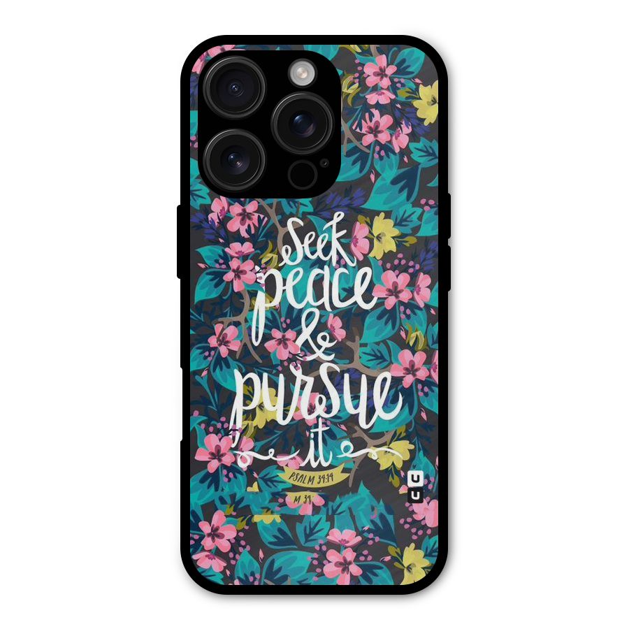 Seek Peace Shockproof Hybrid Protection (Metal + TPU) Back Case Cover