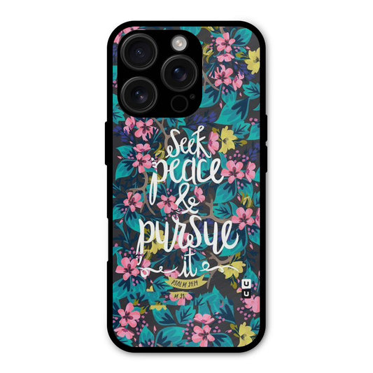 Seek Peace Shockproof Hybrid Protection (Metal + TPU) Back Case Cover