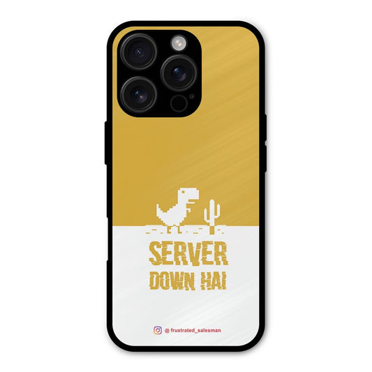Server Down Hai Mustard Yellow Shockproof Hybrid Protection (Metal + TPU) Back Case Cover