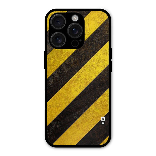 Shaded Yellow Stripes Shockproof Hybrid Protection (Metal + TPU) Back Case Cover