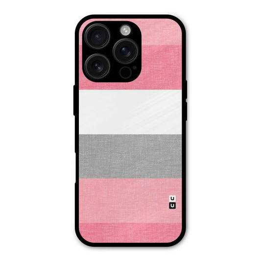 Shades Pink Stripes Shockproof Hybrid Protection (Metal + TPU) Back Case Cover