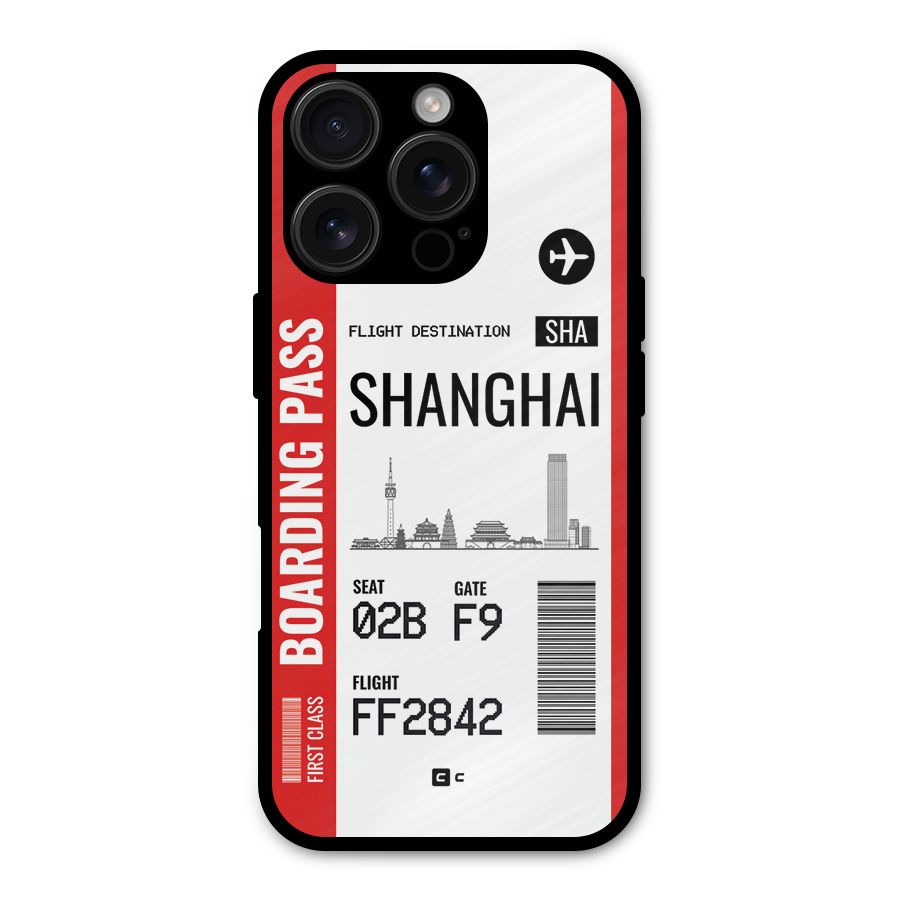 Shanghai Boarding Pass Shockproof Hybrid Protection (Metal + TPU) Back Case Cover