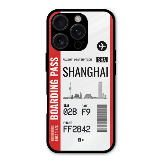 Shanghai Boarding Pass Shockproof Hybrid Protection (Metal + TPU) Back Case Cover