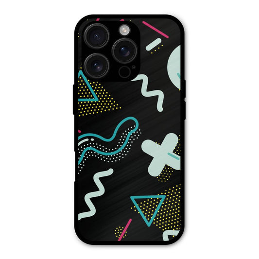Shapes Pattern Shockproof Hybrid Protection (Metal + TPU) Back Case Cover